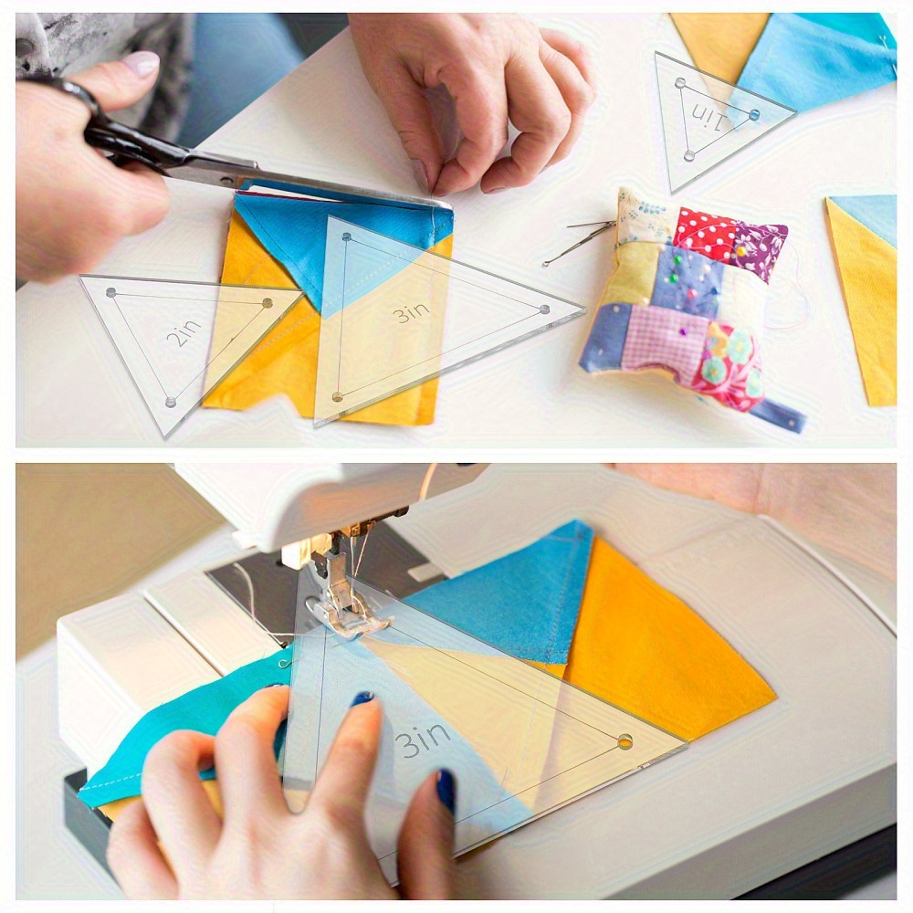 Conjunto de 6 Réguas Triangula - Textile Sewing Machine avaliação e preço