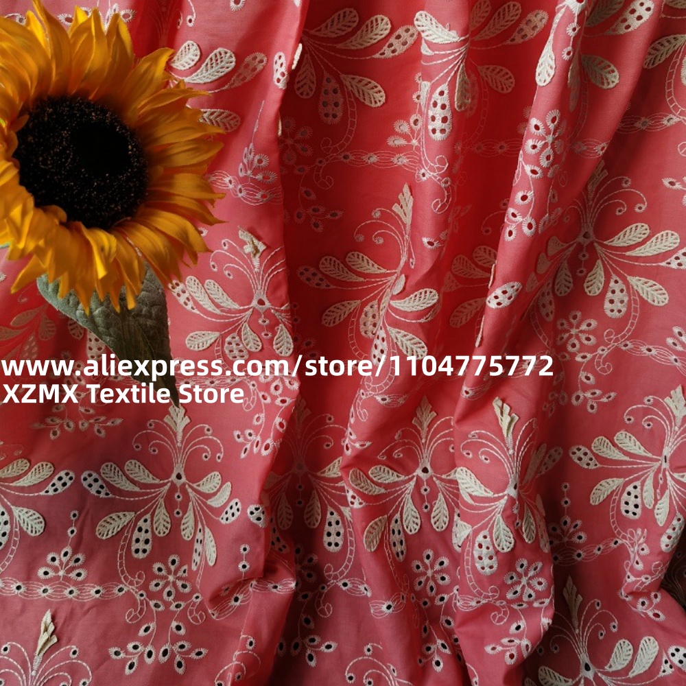 Tecido com bordado floral 3D e - Vintage Sewing Textile avaliação e preço