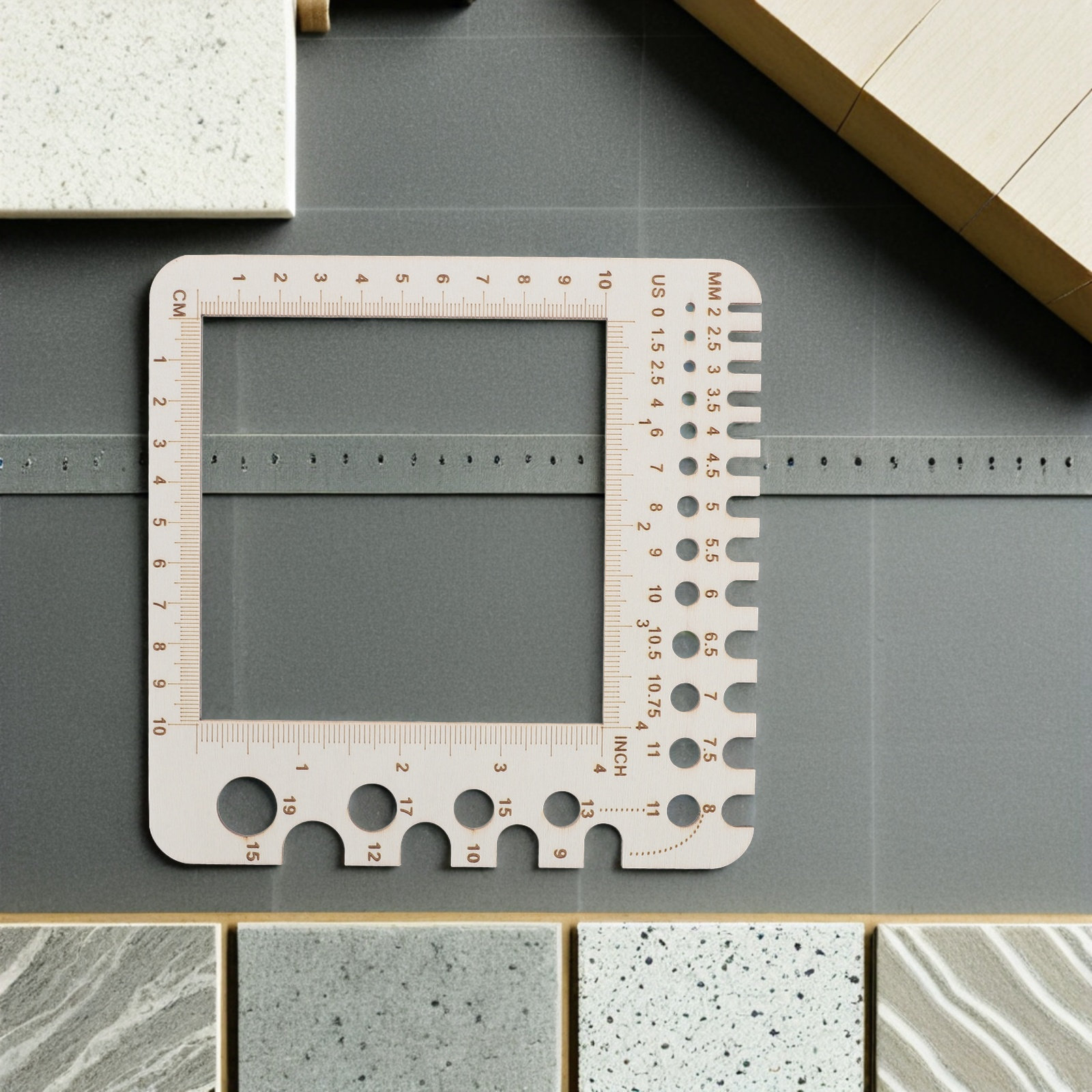 2 peças de régua de medição pa - Sewing Gauge Ruler avaliação e preço