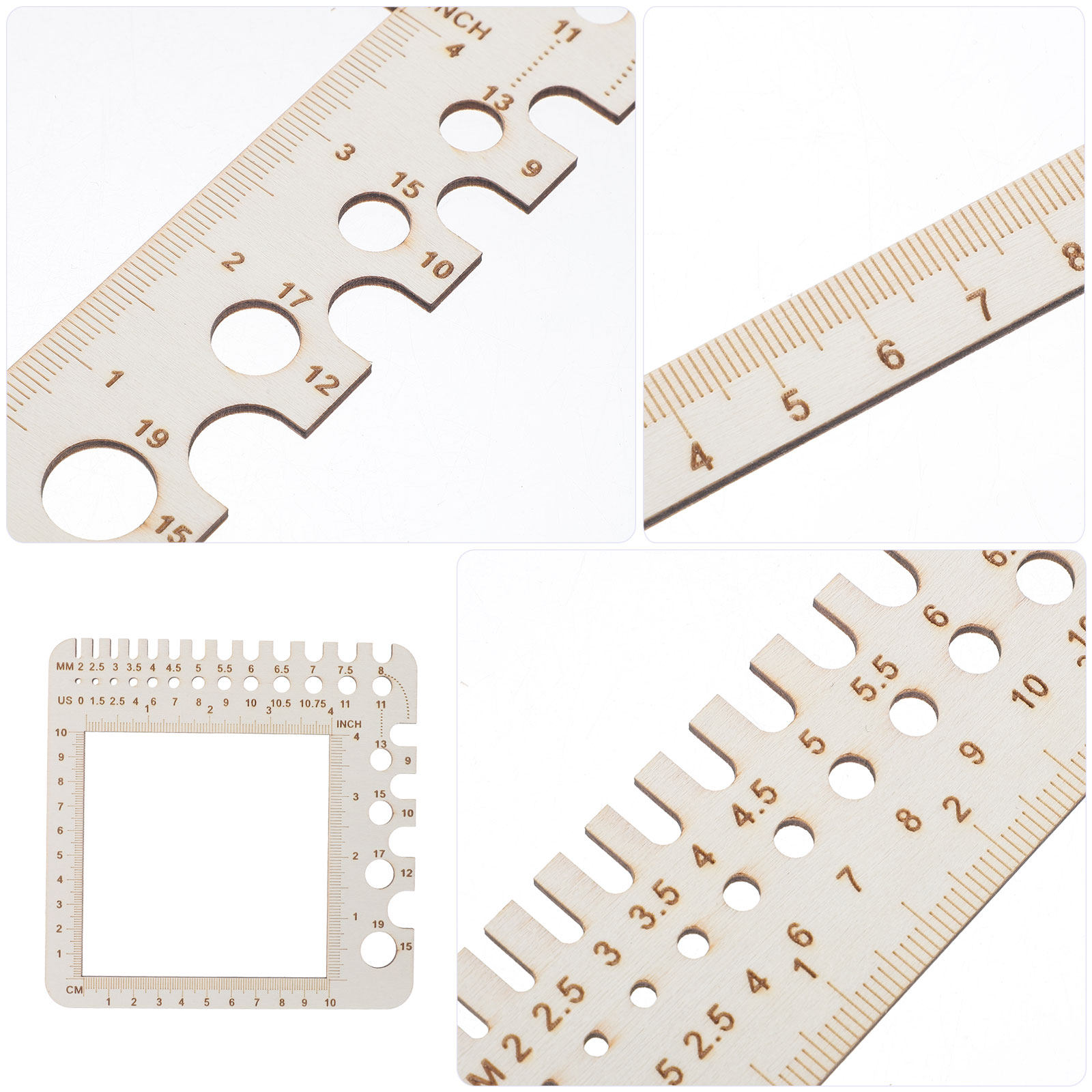 2 peças de régua de medição pa - Sewing Gauge Ruler avaliação e preço